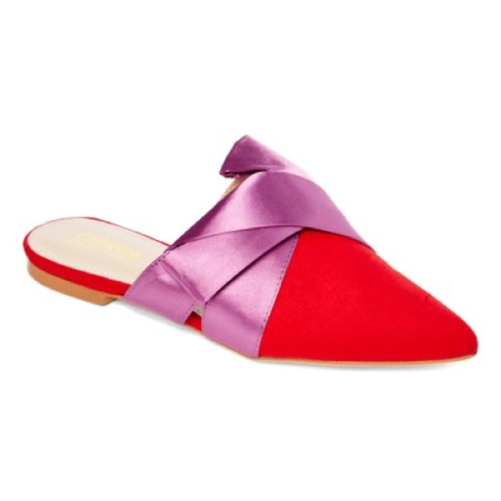Catherine Malandrino | Red & Purple Poino Mule | Sz 7 | Brand New in Box